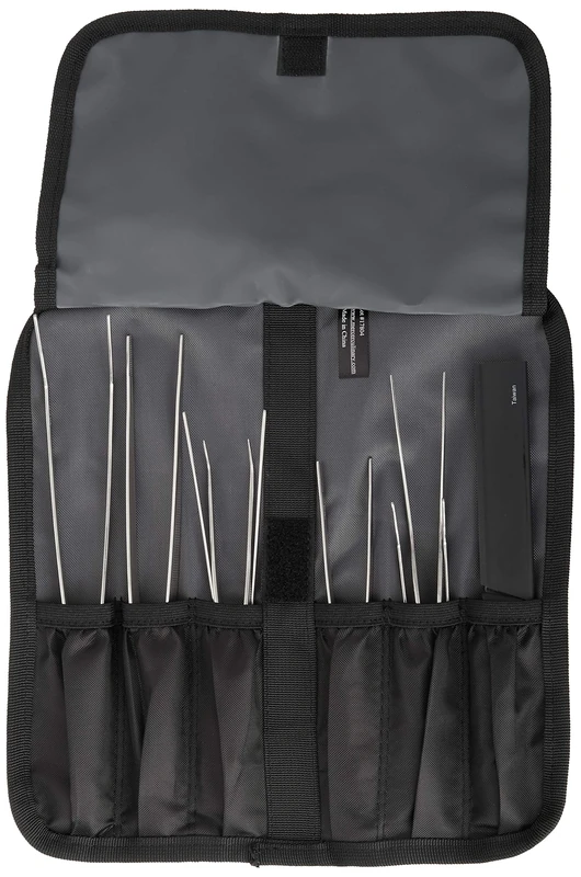 Mercer Culinary Deluke Plating Tongs Kit, 10 pieces, Stainless Steel, 12x12x3 cm ,M35152