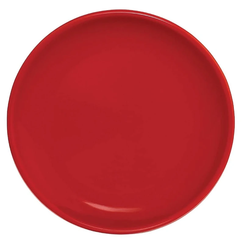 Olympia Cafe Coupe Service Plate Red 200mm Stoneware Restaurant Dinner 12pc