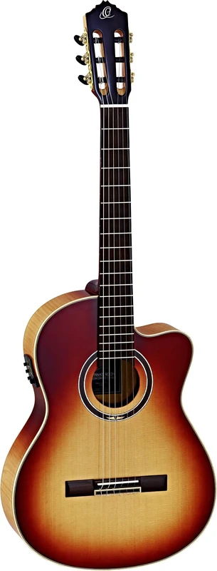 ORTEGA Classical Guitar The Privat Room 4/4 inclusive Bag and leather Strap - Honey Burst (HONEYSUITE), HONEYSUITEC/E