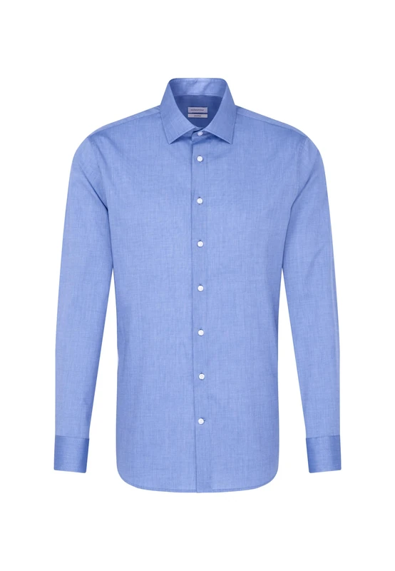 Seidensticker men's business shirt - shaped fit - non-iron - Kent collar - long sleeve - 100% cotton