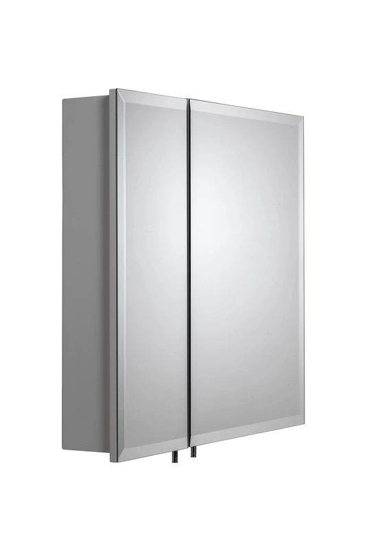 Croydex WC102122 Wellington Double Door Bi-View Steel Cabinet with Hang N Lock Fixing System, White