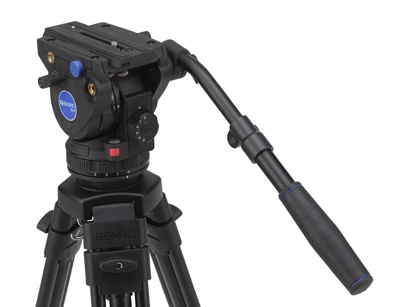 Benro C373F Series 3 CF Video Tripod & BV4H Head - 3 Leg Sections, Flip Lock Leg Release