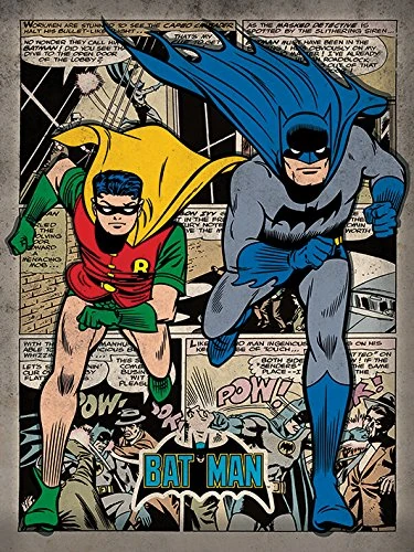 DC Comics Batman 60 X 80 cm "Comic Montage" Canvas Print - Image 1