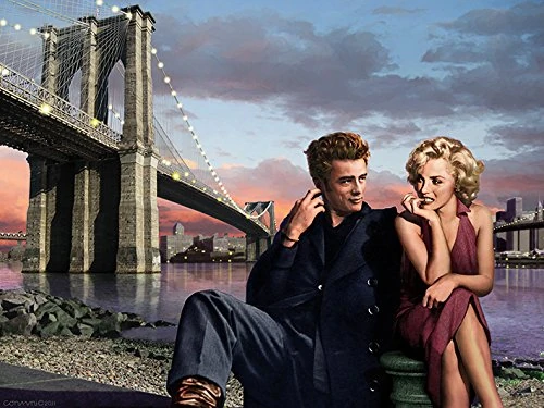 Chris Consani Brooklyn Nights Canvas Print, Multi-Colour, 60 x 80 cm