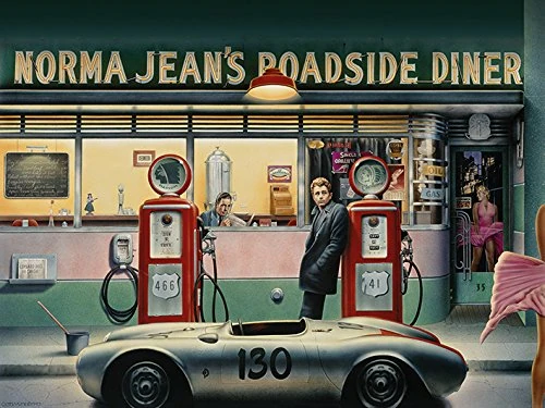 Chris Consani "Destiny Highway Digital" Canvas Print, Cotton, Multi-Colour, 3.20 x 60.00 x 80.00 cm