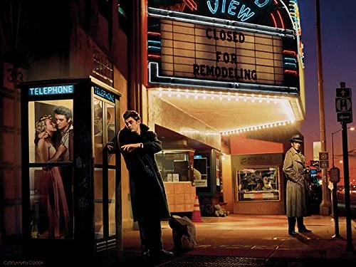 Chris Consani Midnight Matinee Canvas Print, Multi-Colour, 60 x 80 cm - Image 1
