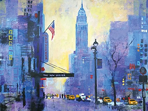 Colin Ruffell "NY 34th Street Canvas Print, Multi-Colour, 60 x 80 cm
