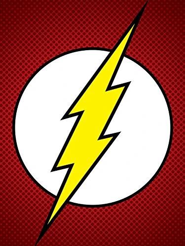 DC Comics "The Flash Symbol" Canvas Print, 60 x 80 cm
