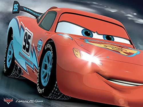 Disney Cars McQueen 95" Canvas Print, Multi-Colour, 60 x 80 cm
