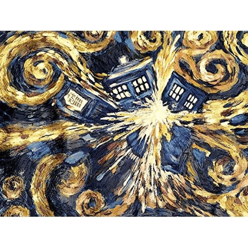 Doctor Who "Exploding Tardis" Canvas Print, Cotton, Multi-Colour, 3.20 x 60.00 x 80.00 cm