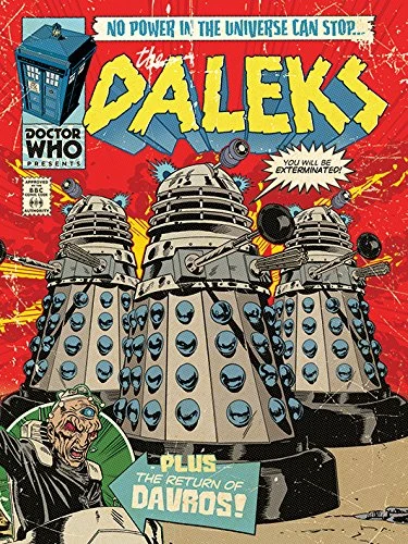 DOCTOR WHO WDC90690 Who The Daleks Comic 60x80cm Canvas Print, Multi-Colour