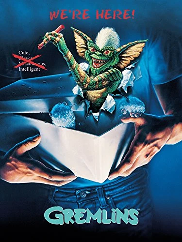 Pyramid International "One-Sheet -Stripe Gremlins Canvas Print, Multi-Colour, 60 x 80 x 1.3 cm