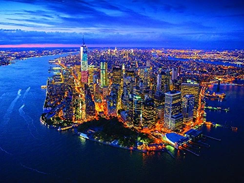 Jason Hawkes New York 60x80cm Canvas Print, Multicoloured, 60 x 80 cm