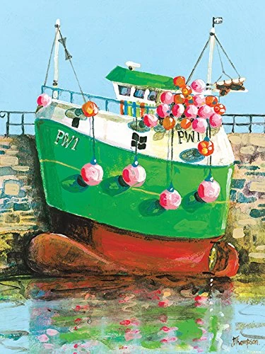 Jeremy Thompson "Green Netter Canvas Print, Multi-Colour, 60 x 80 cm - Image 1