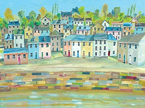 Jeremy Thompson "Harbour Colours 2" Canvas Print, Multi-Colour, 60 x 80 cm