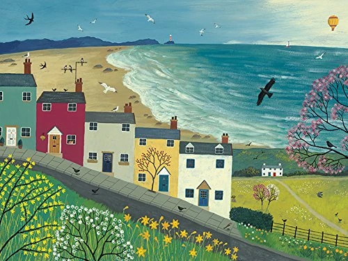 The Art Group "Spring is in the Air Jo Grundy Canvas Print, Multi-Colour, 60 x 80 x 1.3 cm