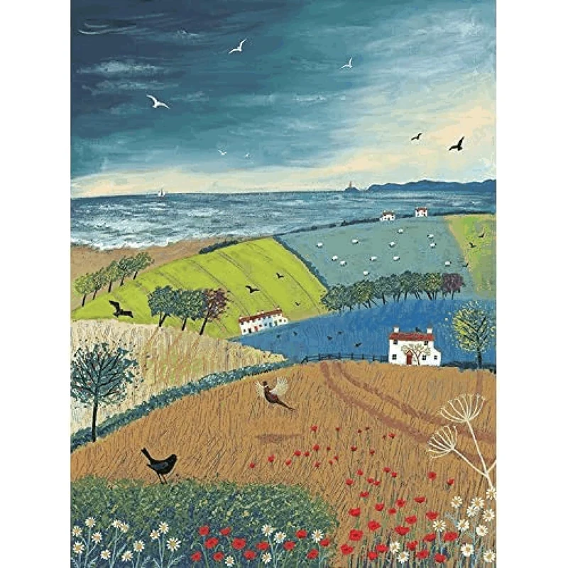 Pyramid International Jo Grundy Sea Breeze 60x80cm Canvas Print, Multi-Colour,24 x 32 inches - Image 1