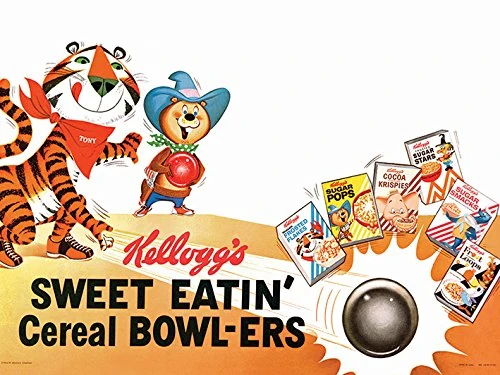 Kelloggs Bowlers 60x80cm Canvas Print, Multi-Colour