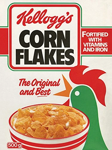 Kelloggs Corn Flakes-Classic 60x80cm Canvas Print, Multi-Colour
