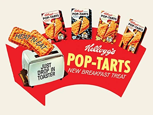 Kelloggs Pop Tarts-Arrow 60x80cm Canvas Print, Multi-Colour