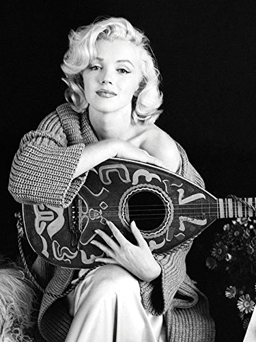 Marilyn Monroe Lute Canvas Print, Multi-Colour, 60 x 80 cm