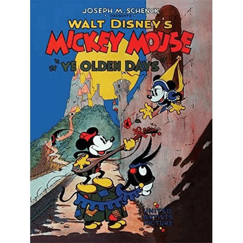 Disney Junior Mickey Mouse Ye Olden Days Canvas Print, Multi-Colour, 60 x 80 cm