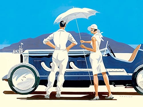 Mike Maurice Bonneville Salt Flats 60x80cm Canvas Print, Multi-Colour, 60 x 80 cm