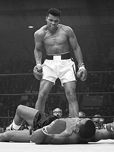 Muhammad Ali "Ali vs Liston Portrait Corbis Canvas Print, Multi-Colour, 60 x 80 cm