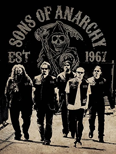 Sons Of Anarchy WDC90886 "Reaper Crew" Canvas Print, Multi-Colour, 60 x 80 cm