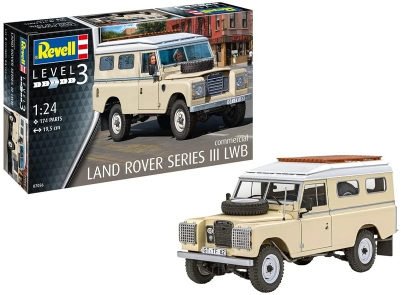 Revell 07056 Land Rover Series III LWB (commercial) 1:24 Scale Unbuilt/Unpainted Plastic Model Kit