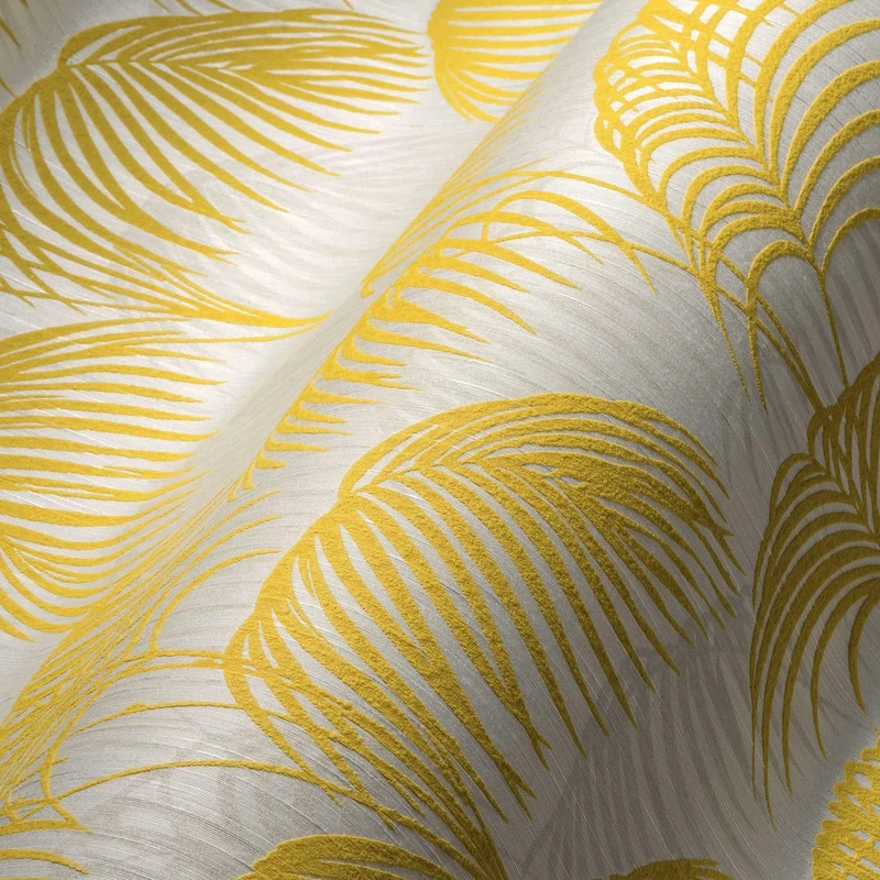 Architects Paper 961981 Wallpaper, Gelb, Metallic, Weiß, 10,05 m (Länge) x 0,53 m (Breite)
