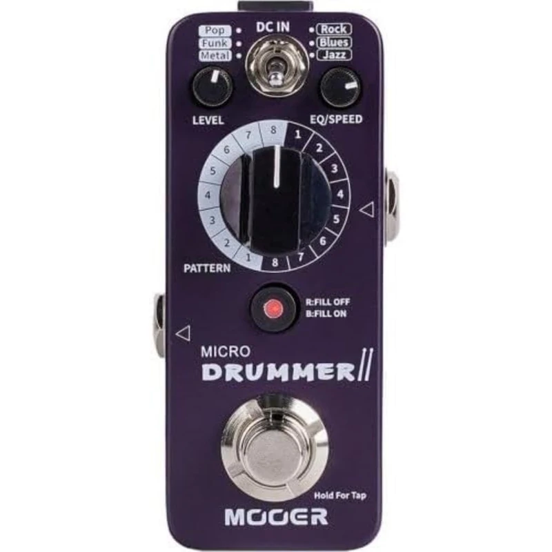MOOER MICRO DRUMMER II DRUM MACHINE PEDAL