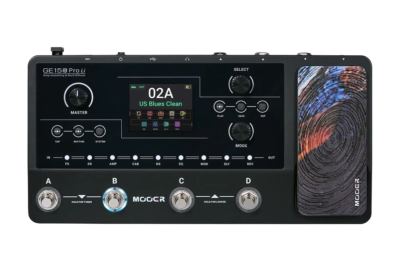 Mooer GE150 PRO Li Amp Modelling & Multi Effects with Battery, Black