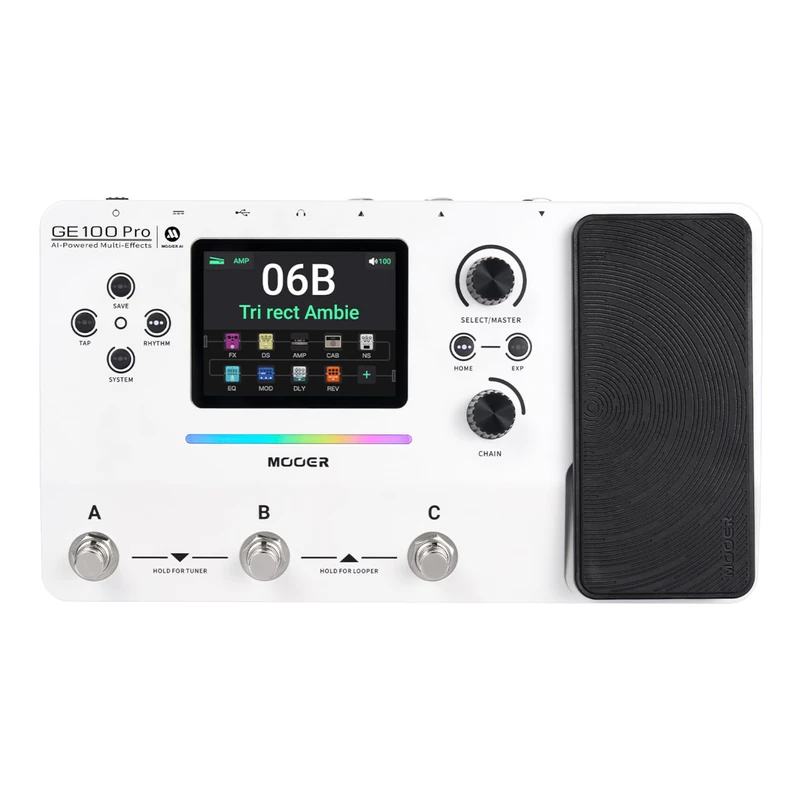 Mooer GE 100 Pro Guitar Multi FX Processor with AI Technology