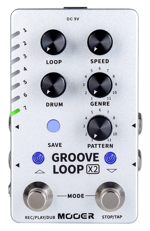 MOOER GROOVE LOOP X2 STEREO LOOPER & DRUM MACHINE