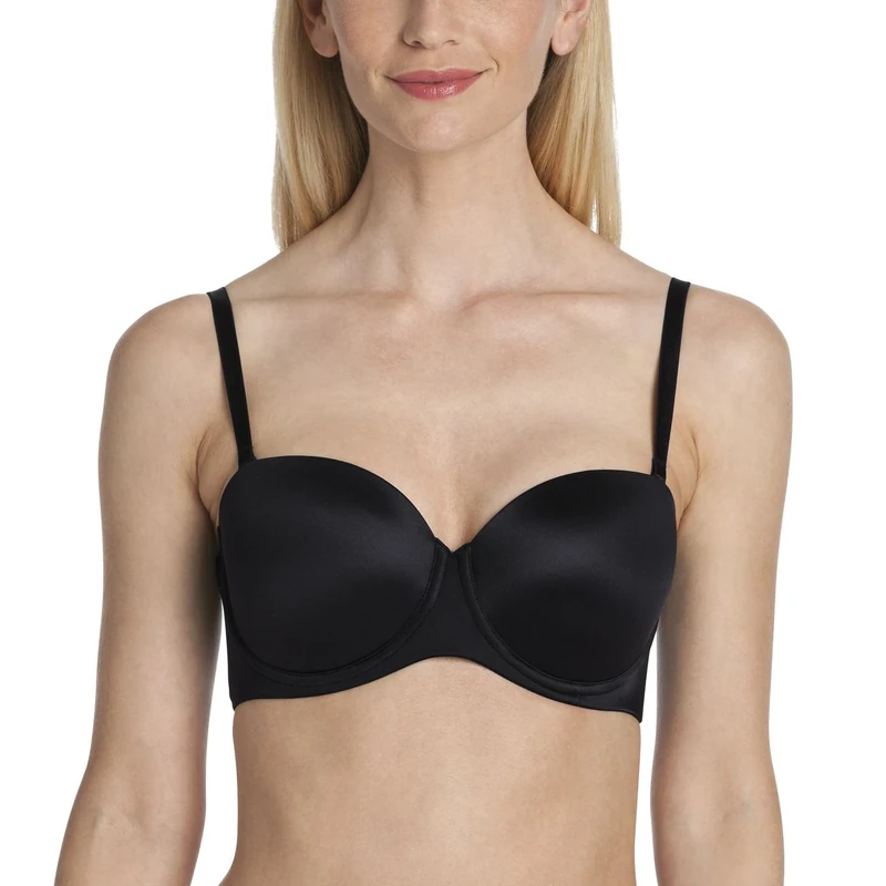 Rosa Faia Women's Padded Basic Everyday Bra, Black, 32E