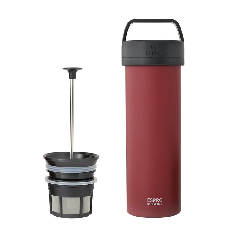 ESPRO P0 Ultralight Travel Coffee Press, Cranberry