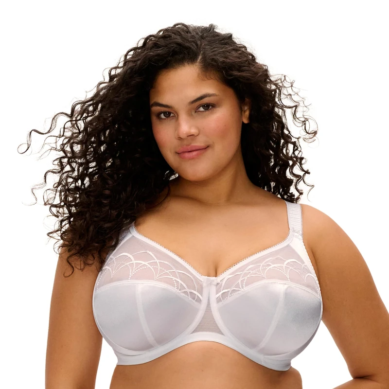 Elomi Women's Cate Underwire Full Cup Banded Bra Coverage,White,42HH
