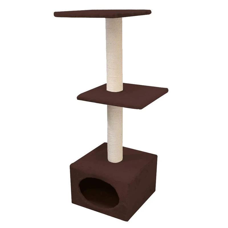 Croci Munich C6020607 Cat Scratching Post 35 x 35 x 106 cm Brown