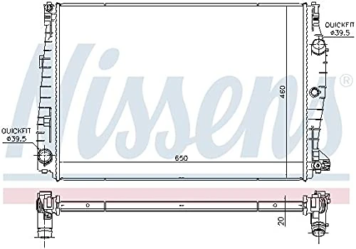 NISSENS 60069 RADIATOR, ENGINE COOLING