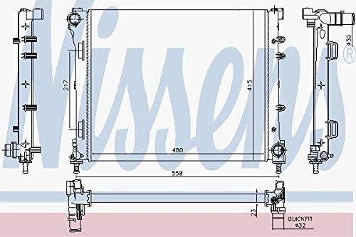NISSENS 61937 RADIATOR, ENGINE COOLING