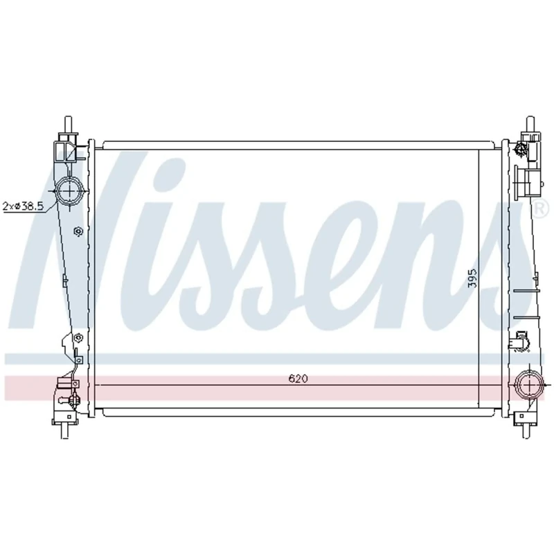 NISSENS 630755 RADIATOR, ENGINE COOLING