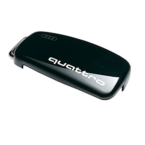 Audi 8V0071208AY9B Key Cover with Quattro Design, Brilliant Black