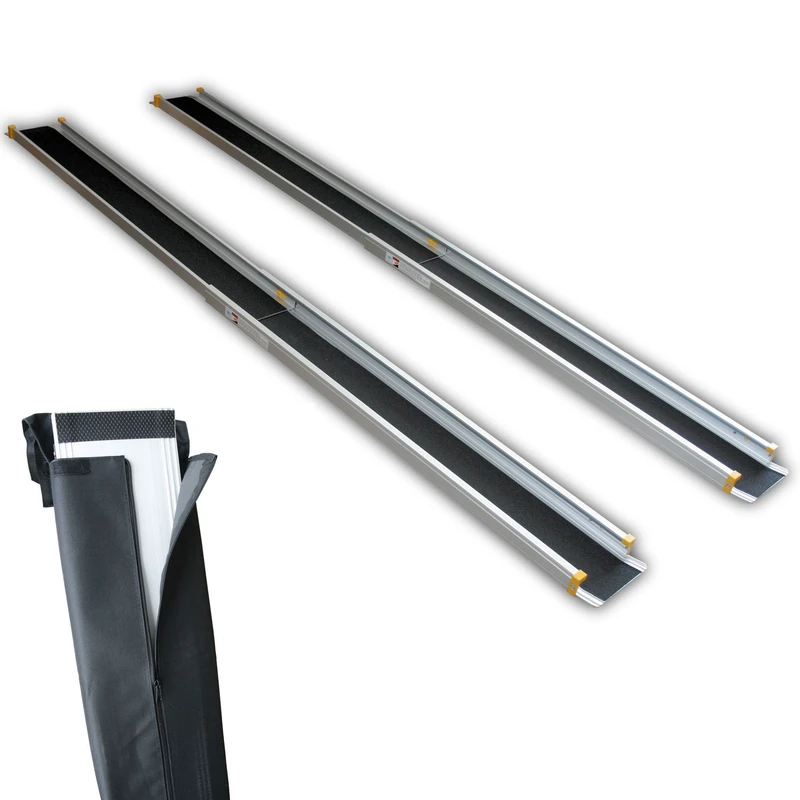 Wheelchair ramp Foldable Aluminum Wheelchair ramp Telescopic ramp 274 cm