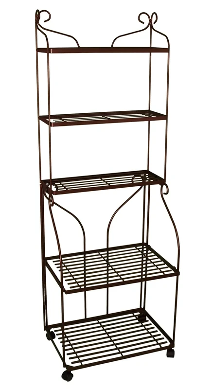 Louis Moulin Louis Antique Scroll Plant boulangère Décor Metal Iron Mill 536 Shelf