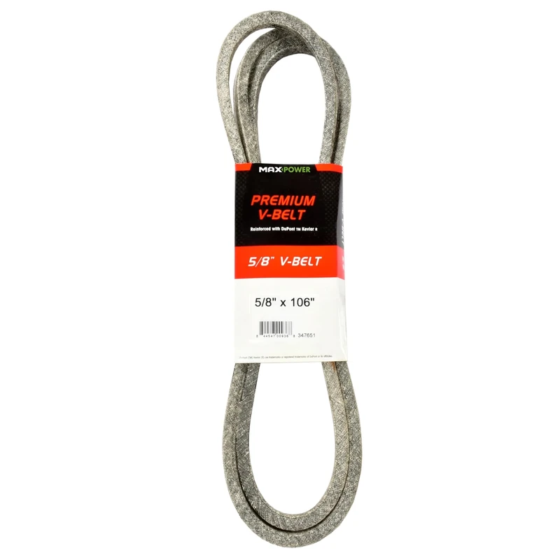 Maxpower 347651 Premium Belt Reinforced with Kevlar Fiber Cords, 5/8" x 106"