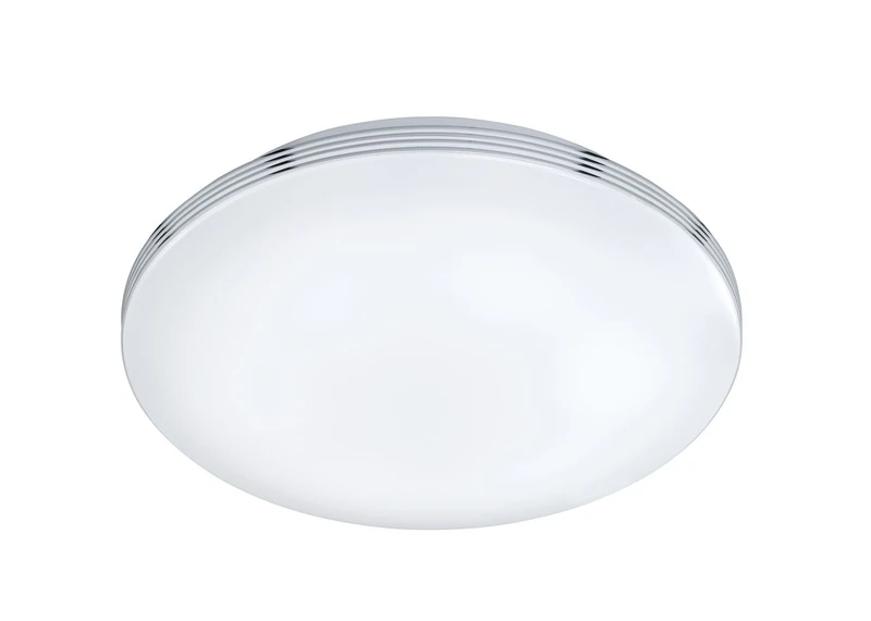 Trio Leuchten Apart LED Ceiling Light Chrome Acrylic Shade, Chrome White, Durchmesser 35cm