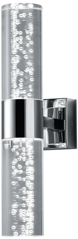 Trio Leuchten Bolsa 282410206 LED Wall Light Metal Chrome 2X 3.2 Watt