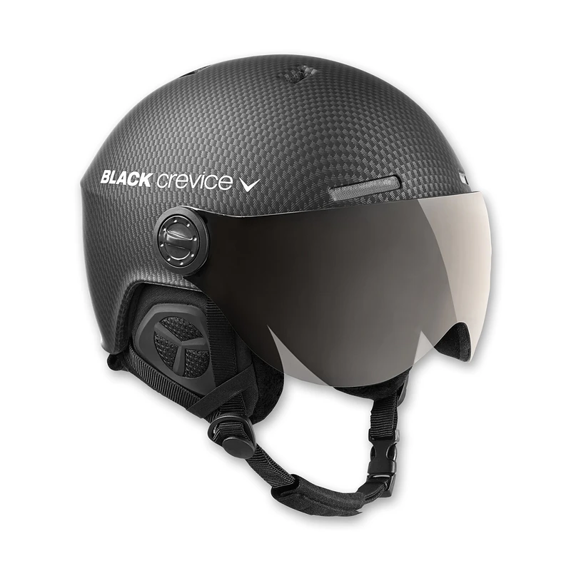 Black Crevice Gstaad Ski Helmet grey Carbón Size:S/M