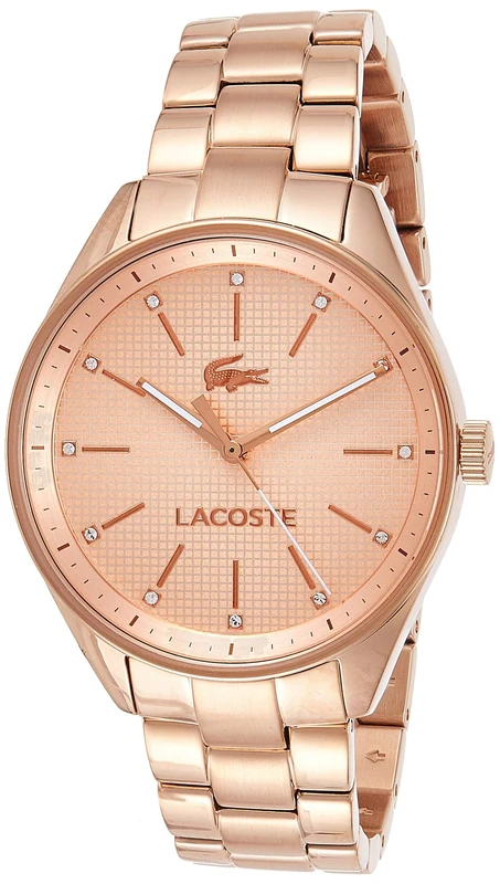 Lacoste Analogue Quartz Watch for Women with Rose Gold Coloured Stainless Steel Bracelet - 2000899
